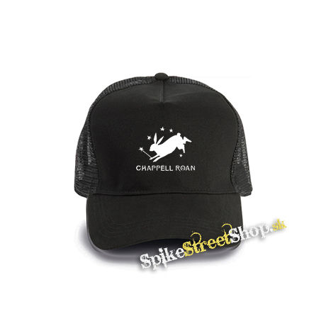 CHAPPELL ROAN - Rabbit Star Logo - čierna bavlnená sieťkovaná šiltovka model "Trucker Cap"