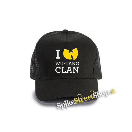 I LOVE WU TANG - čierna bavlnená sieťkovaná šiltovka model "Trucker Cap"