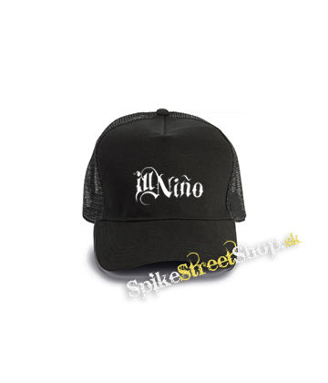 ILL NINO - Logo - čierna bavlnená sieťkovaná šiltovka model "Trucker Cap"