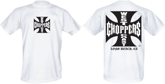 WEST COAST CHOPPERS - CROSS KIDS TEE WHITE - tričko detské