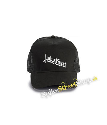 JUDAS PRIEST - Classic Logo - čierna bavlnená sieťkovaná šiltovka model "Trucker Cap"