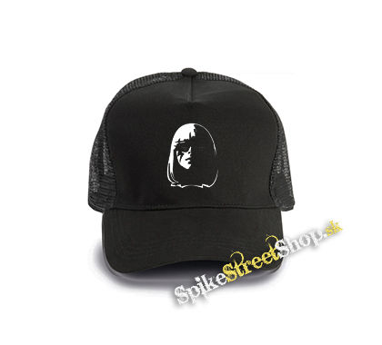 LADY GAGA - Portrait - čierna bavlnená sieťkovaná šiltovka model "Trucker Cap"