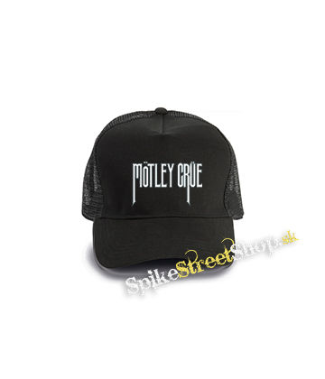 MOTLEY CRUE - Theatre Of Pain Logo - čierna bavlnená sieťkovaná šiltovka model "Trucker Cap"