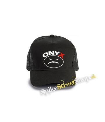 ONYX - Logo - čierna bavlnená sieťkovaná šiltovka model "Trucker Cap"