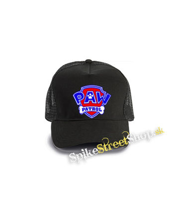PAW PATROL - LABKOVÁ PATROLA - Logo Color - čierna bavlnená sieťkovaná šiltovka model "Trucker Cap"