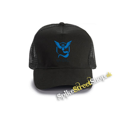 POKEMON - Mystic - čierna bavlnená sieťkovaná šiltovka model "Trucker Cap"