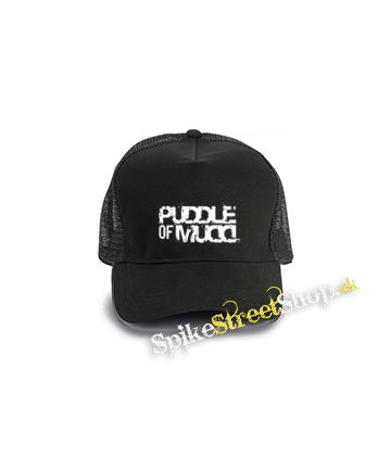 PUDDLE OF MUDD - Logo - čierna bavlnená sieťkovaná šiltovka model "Trucker Cap"