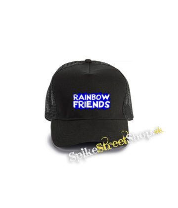 RAINBOW FRIENDS - čierna bavlnená sieťkovaná šiltovka model "Trucker Cap"