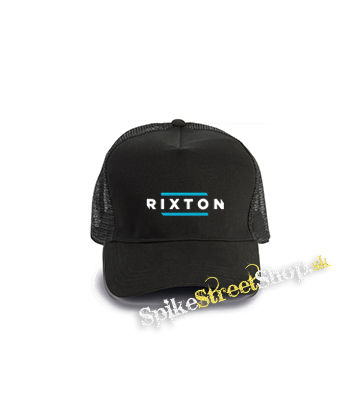 RIXTON - Logo - čierna bavlnená sieťkovaná šiltovka model "Trucker Cap"