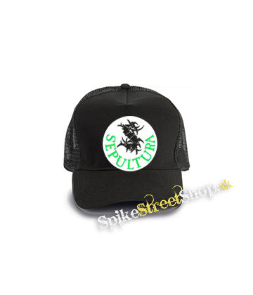 SEPULTURA - Brasil - čierna bavlnená sieťkovaná šiltovka model "Trucker Cap"