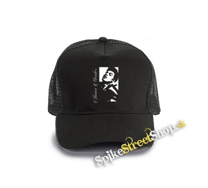 SHAWN MENDES - Logo And Portrait - čierna bavlnená sieťkovaná šiltovka model "Trucker Cap"