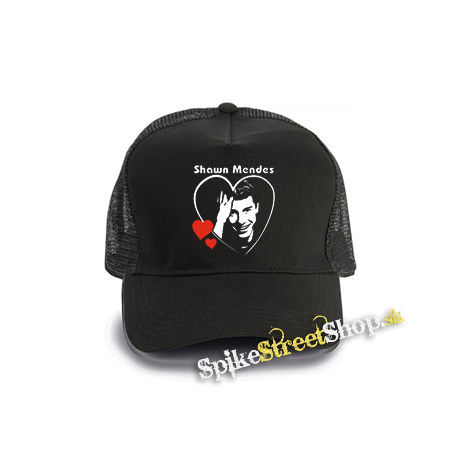 SHAWN MENDES - My Sweetheart - čierna bavlnená sieťkovaná šiltovka model "Trucker Cap"