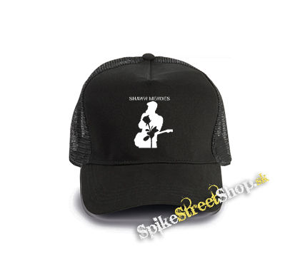 SHAWN MENDES - Rose Portrait - čierna bavlnená sieťkovaná šiltovka model "Trucker Cap"