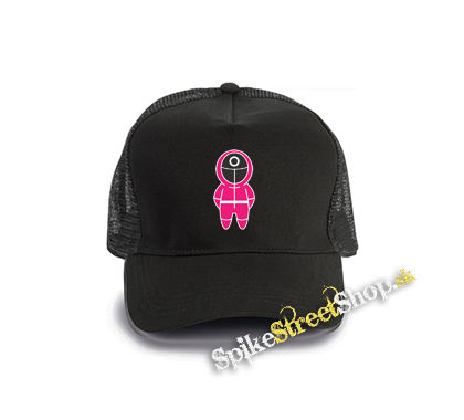 SQUID GAME - Character - čierna bavlnená sieťkovaná šiltovka model "Trucker Cap"