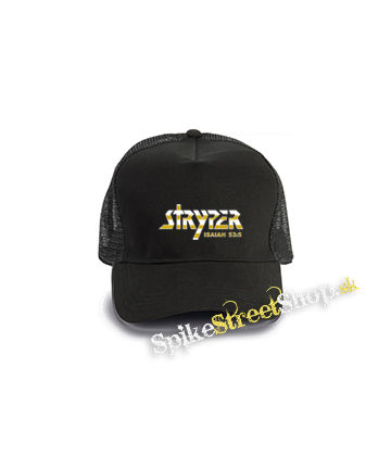 STRYPER - Logo - čierna bavlnená sieťkovaná šiltovka model "Trucker Cap"