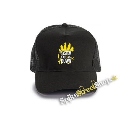 SYSTEM OF A DOWN - Sun - čierna bavlnená sieťkovaná šiltovka model "Trucker Cap"