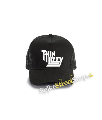 THIN LIZZY - Logo - čierna bavlnená sieťkovaná šiltovka model "Trucker Cap"