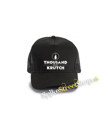 THOUSAND FOOT KRUTCH - Logo Crest - čierna bavlnená sieťkovaná šiltovka model "Trucker Cap"