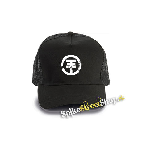TOKIO HOTEL - Crest - čierna bavlnená sieťkovaná šiltovka model "Trucker Cap"