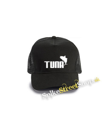 TUNA - čierna bavlnená sieťkovaná šiltovka model "Trucker Cap"