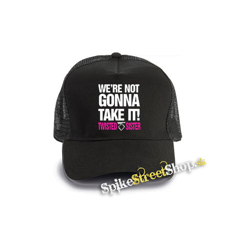 TWISTED SISTER - Were Not Gonna Take It - čierna bavlnená sieťkovaná šiltovka model "Trucker Cap"