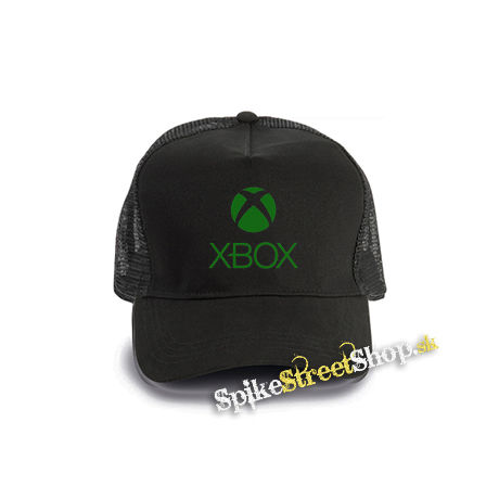 XBOX - Logo Motive 1 - čierna bavlnená sieťkovaná šiltovka model "Trucker Cap"