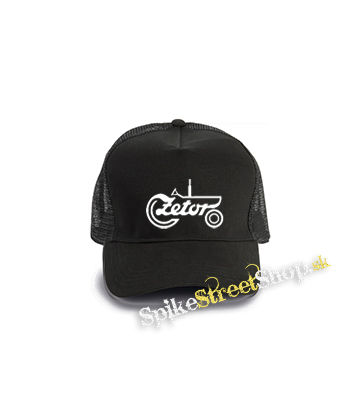 ZETOR - Logo Motive 2 - čierna bavlnená sieťkovaná šiltovka model "Trucker Cap"