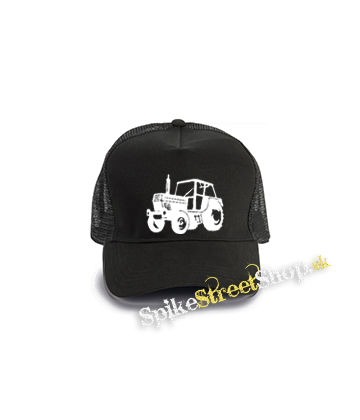 ZETOR - Traktor - čierna bavlnená sieťkovaná šiltovka model "Trucker Cap"