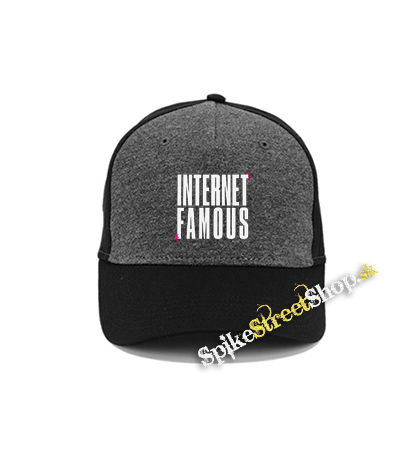 6arelyhuman - Internet Famous - šedočierna bavlnená šiltovka