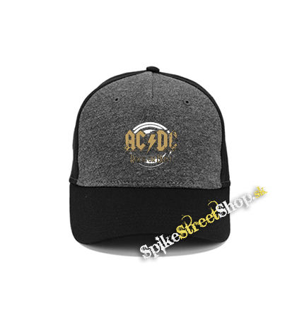 ACDC - Gold Rock Or Bust - šedočierna bavlnená šiltovka