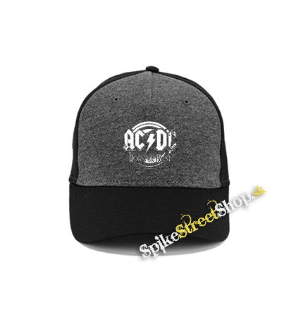 ACDC - Rock Or Bust - šedočierna bavlnená šiltovka