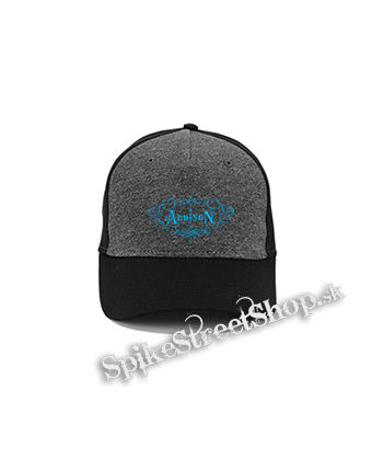 ADDISON RAE - Logo - šedočierna bavlnená šiltovka