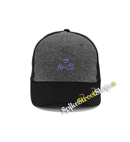 ADICTS - Purple Feline - šedočierna bavlnená šiltovka
