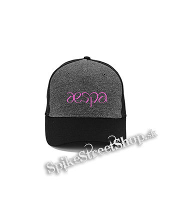 AESPA - Logo Pink - šedočierna bavlnená šiltovka