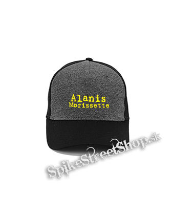 ALANIS MORISSETTE - Logo - šedočierna bavlnená šiltovka
