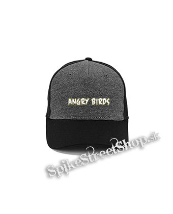 ANGRY BIRDS - Logo - šedočierna bavlnená šiltovka