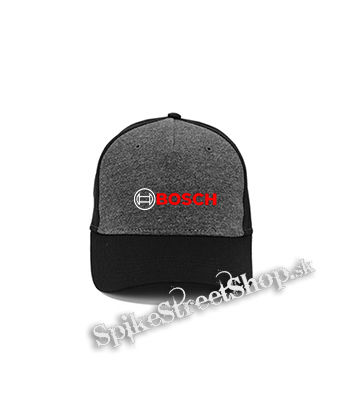 BOSCH - Logo - šedočierna bavlnená šiltovka