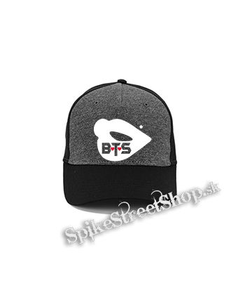 BTS - BANGTAN BOYS - Lips - šedočierna bavlnená šiltovka