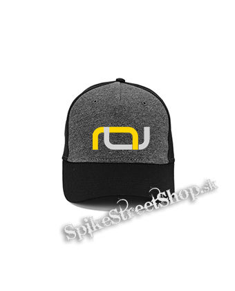 CALISTATIC - Yellow Logo Symbol - šedočierna bavlnená šiltovka