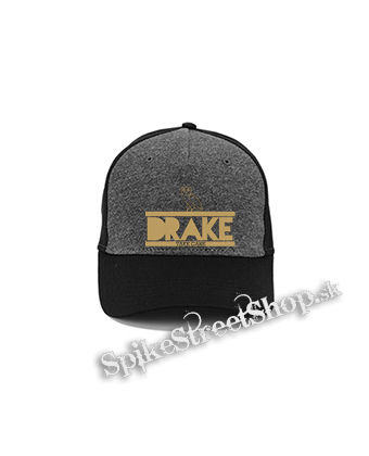 DRAKE - Take Care - šedočierna bavlnená šiltovka