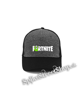 FORTNITE Season 7 - Rick Sanchez Logo - šedočierna bavlnená šiltovka