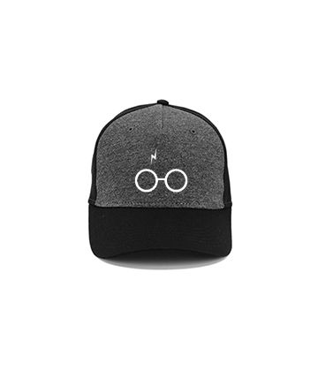 HARRY POTTER - Glasses Crest - šedočierna bavlnená šiltovka