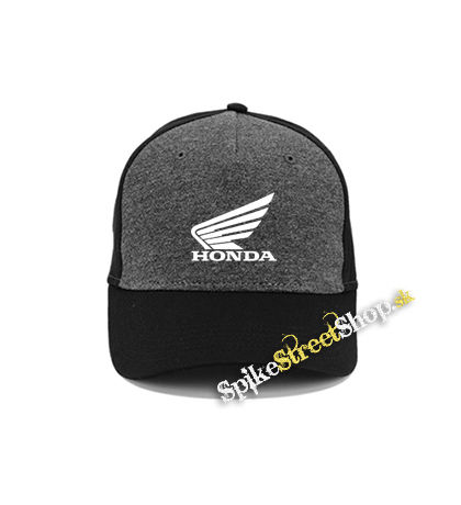 HONDA - Logo - šedočierna bavlnená šiltovka