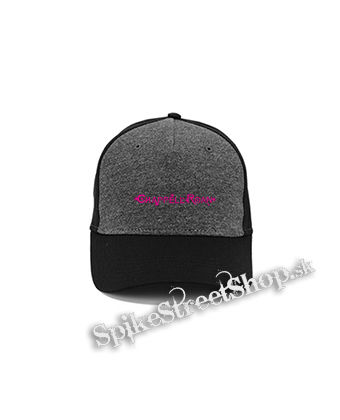 CHAPPELL ROAN - PINK LOGO - šedočierna bavlnená šiltovka
