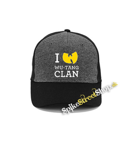 I LOVE WU TANG - šedočierna bavlnená šiltovka
