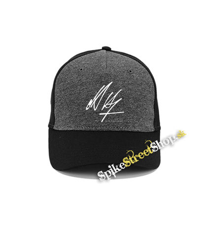 JEFF HANNEMAN - Signature - šedočierna bavlnená šiltovka