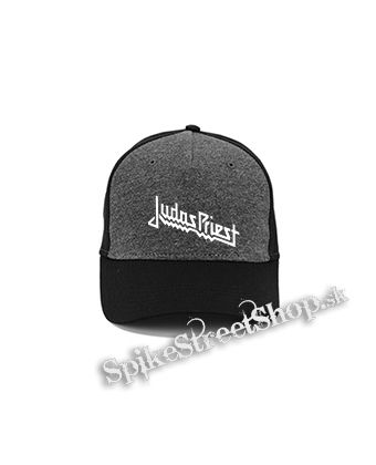 JUDAS PRIEST - Classic Logo - šedočierna bavlnená šiltovka