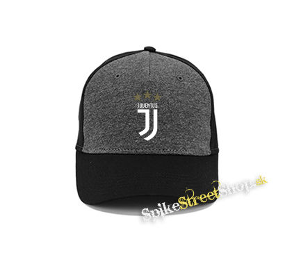 JUVENTUS FC - Logo Motive 2 Gold Star - šedočierna bavlnená šiltovka