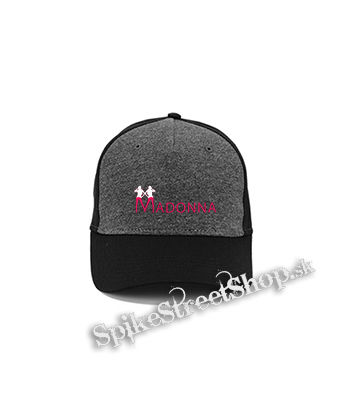 MADONNA - Logo Color - šedočierna bavlnená šiltovka