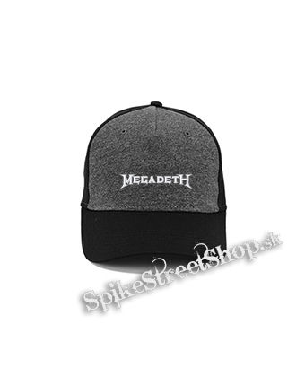 MEGADETH - Logo Final 2026 - šedočierna bavlnená šiltovka